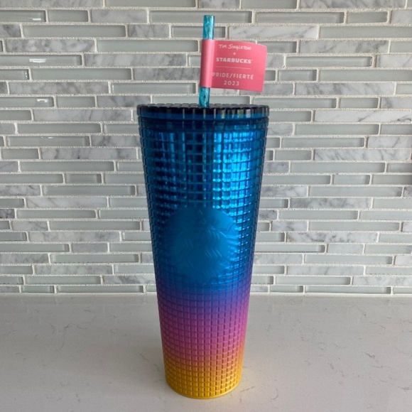 NWT Starbucks x Tim Singleton 24-Ounce Gradient Cold Cup - Picture 1 of 4